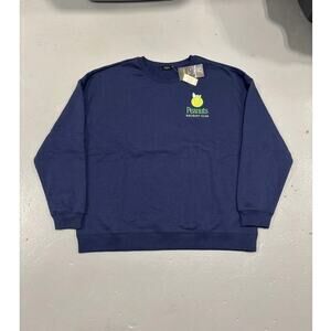 NWT Peanuts Snoopy Tennis Racquet Club Crewneck Sweatshirt Navy Men’s 2XL